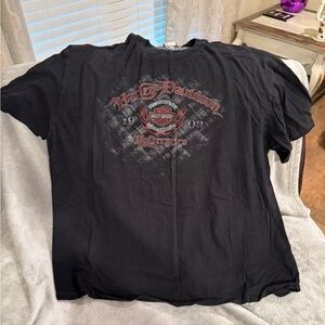 Harley-Davidson Black and Red Graphic Tee